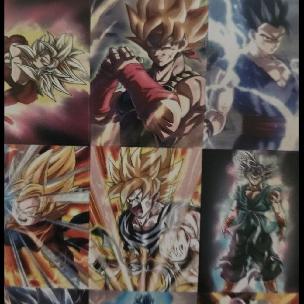 16 Dragon Ball Super Saiyan Goku Waterproof Stickers